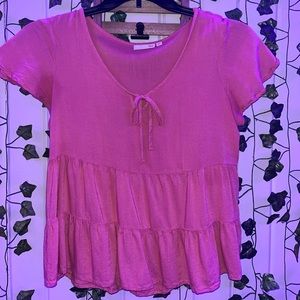 Baby doll shirt - coral
